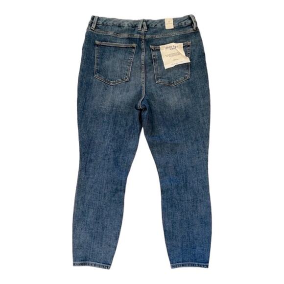 GOOD AMERICAN Good Waist High Rise Crop Skinny Jeans NWT Size 15 - Picture 3 of 11